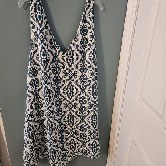 Reitmans white and turquoise patterned dress, size XXL - Picture 2 of 6
